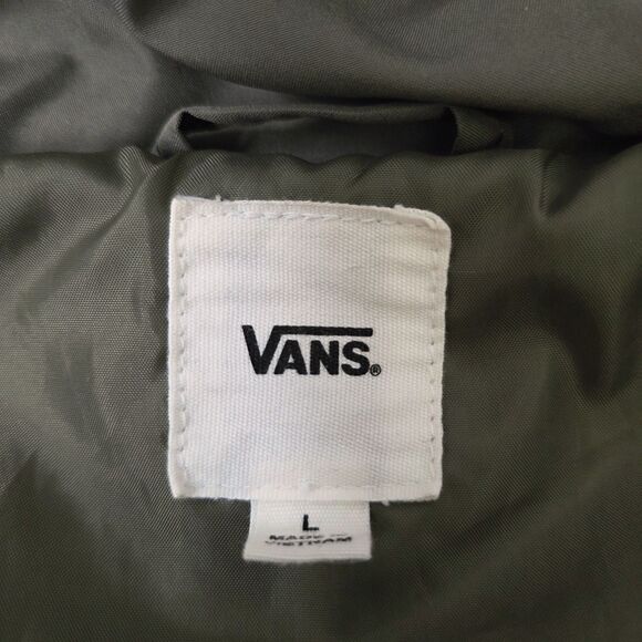 VANS MTE Board Jacket Women’s M/L Olive Hooded Puffer Retail $120 - Picture 6 of 13